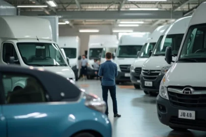 Gestionnaire de parc automobile supervisant des véhicules d'entreprise