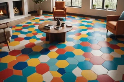 Solutions innovantes pour vos sols : dalles clipsables colorées