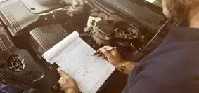 contrôle technique d'une voiture