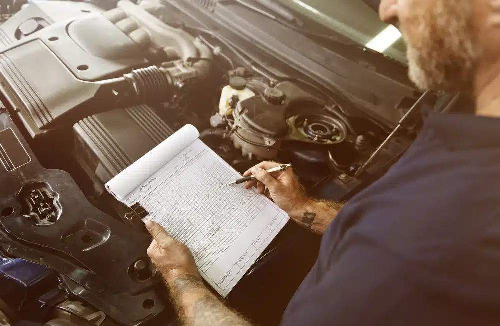 contrôle technique d'une voiture