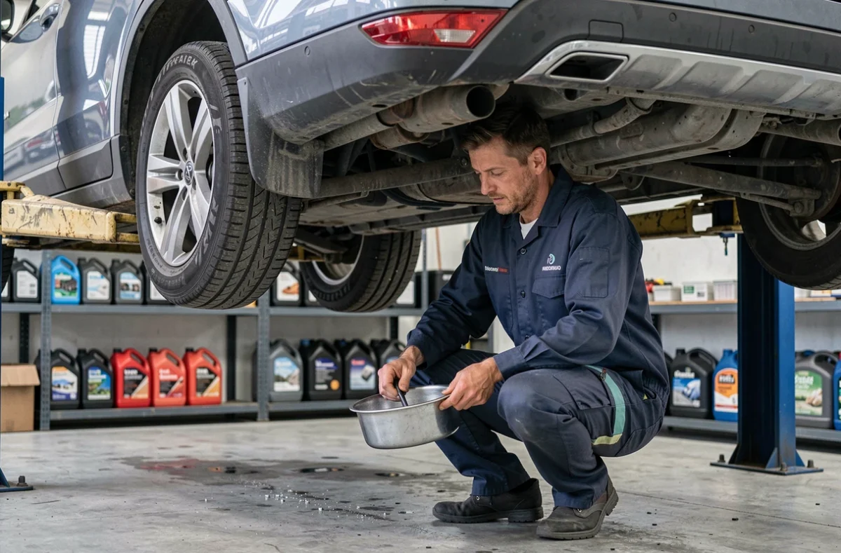 Mécanicien spécialisé du Garage AD Blois réalisant un entretien complet sur un SUV en Loir-et-Cher
