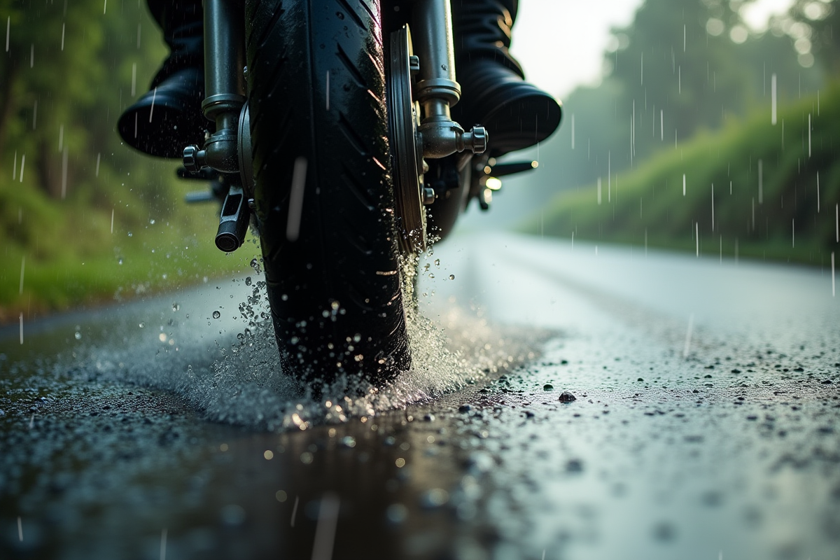 moto pluie