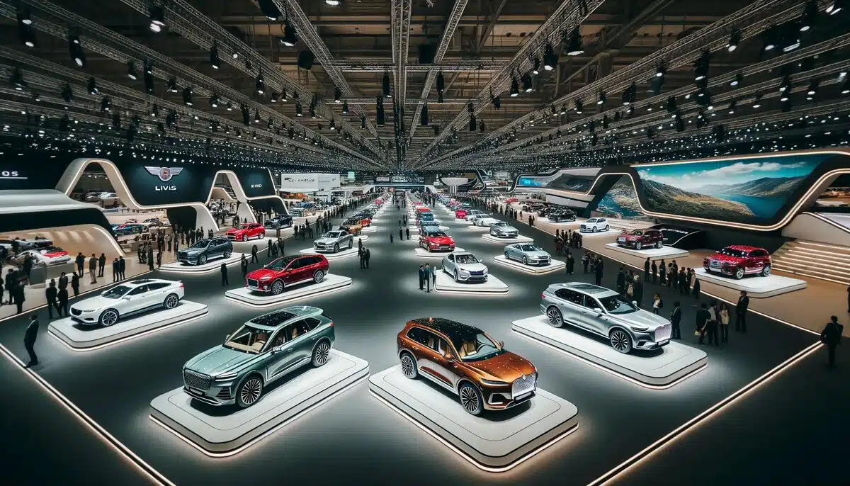 intérieur spacieux du salon du Mondial de l'auto