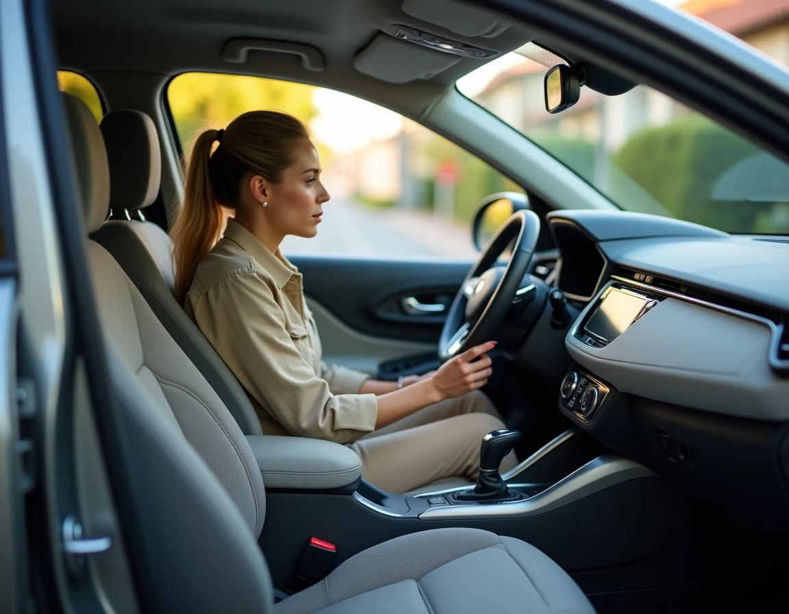 Vérification de l'intérieur et du tableau de bord d'une Renault Symbioz d'occasion