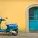 scooter bleu